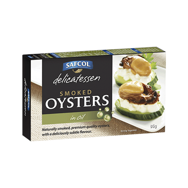 Safcol Delicatessen Smoked Oysters  in Oil 85g