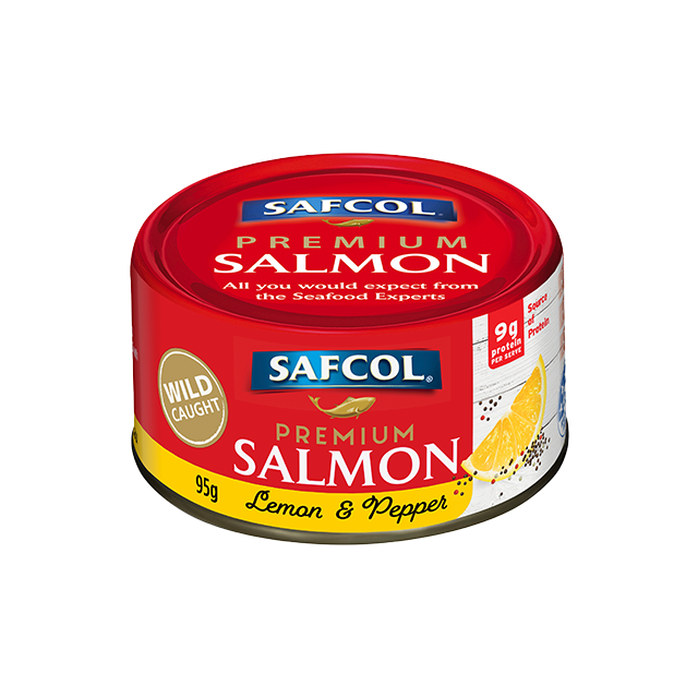 Safcol Premium Salmon Lemon & Pepper 95g
