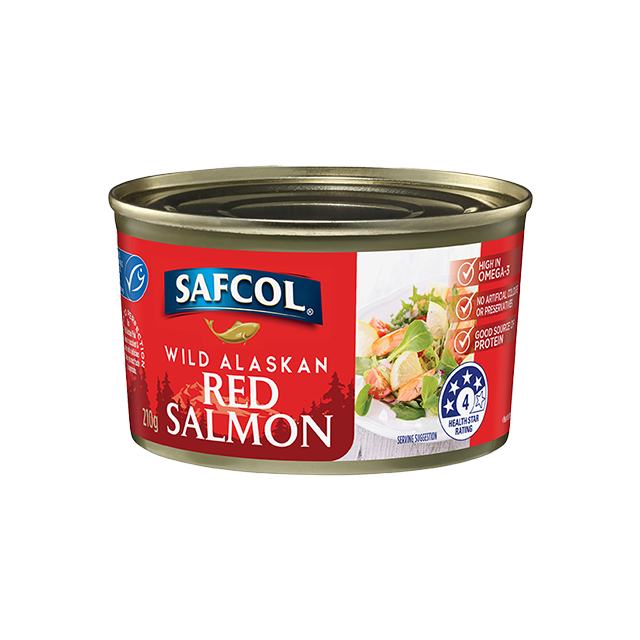 Safcol Wild Alaskan Red Salmon 210g