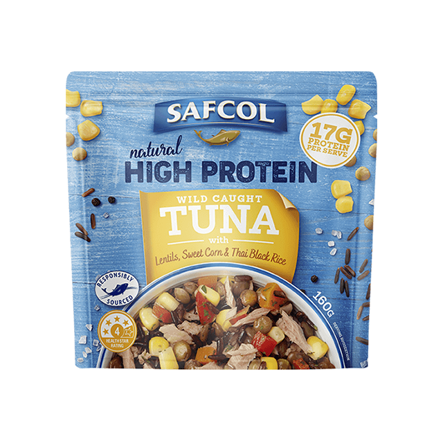 Safcol Tuna with Lentils, Sweetcorn and Thai Black Rice 160g