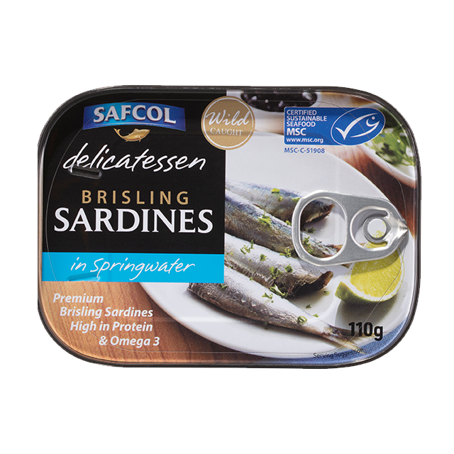 Safcol Sardines Springwater 110g
