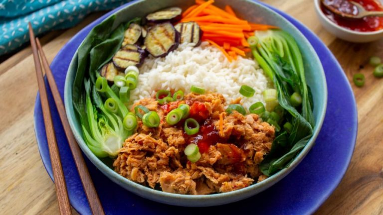 Thai sweet chilli tuna rice bowl