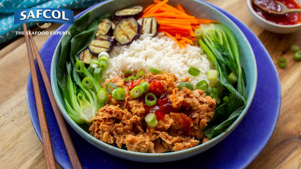 Thai sweet chilli tuna rice bowl