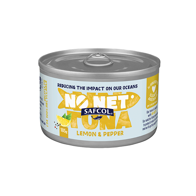 Safcol No Net Tuna Lemon & Pepper 185g