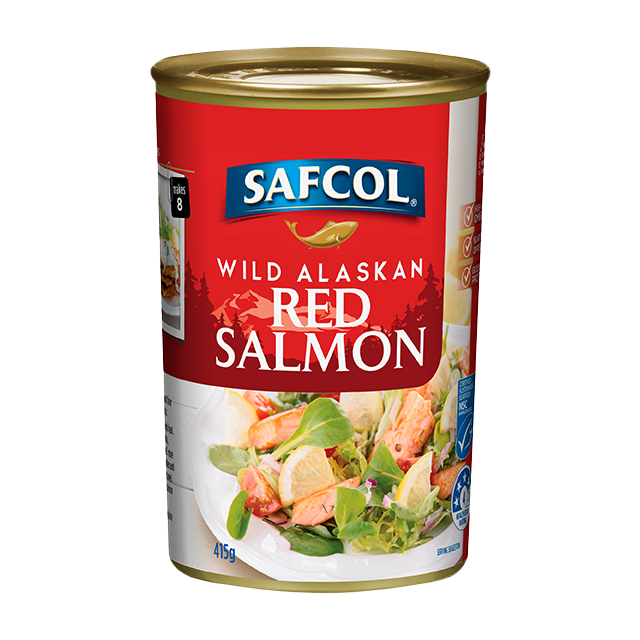 Safcol Wild Alaskan Red Salmon 415g nonmsc